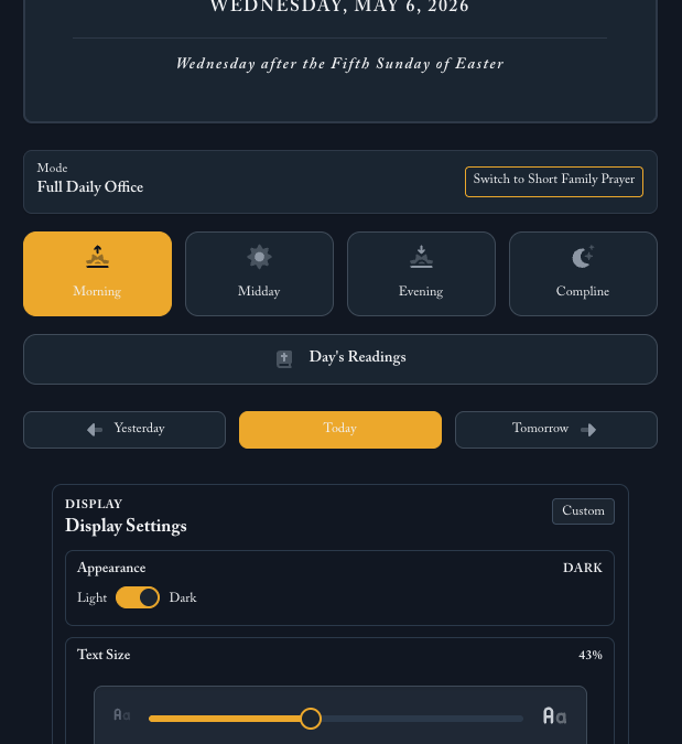 Daily Office – Web